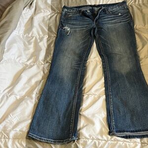 Express Women's Medium Dark Blue Bootcut Jeans